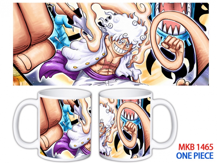 One Piece Anime color printing ceramic mug cup price for 5 pcs MKB-1465