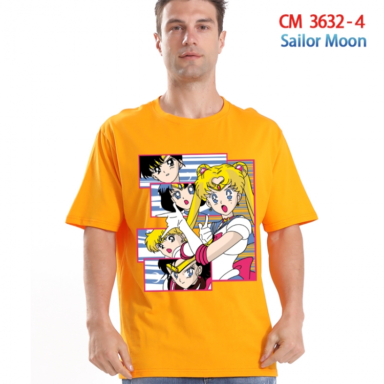sailormoon Printed short-sleeved cotton T-shirt from S to 4XL 3632-4