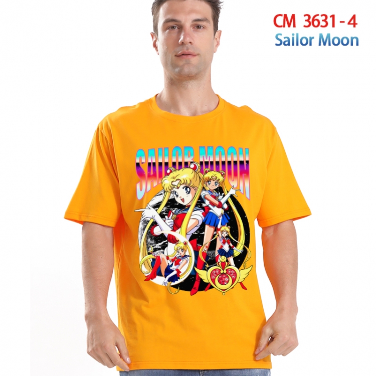 sailormoon Printed short-sleeved cotton T-shirt from S to 4XL  3631-4