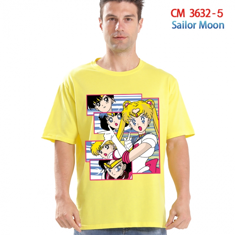 sailormoon Printed short-sleeved cotton T-shirt from S to 4XL 3632-5