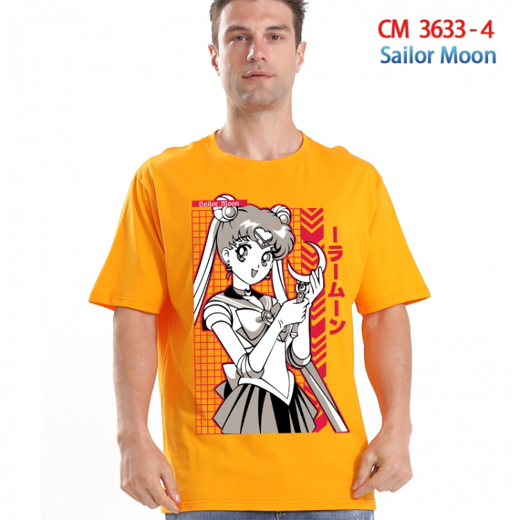 sailormoon Printed short-sleeved cotton T-shirt from S to 4XL 3633-4