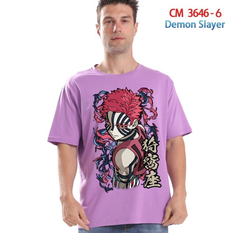 Demon Slayer Kimets Printed short-sleeved cotton T-shirt from S to 4XL  3646-6