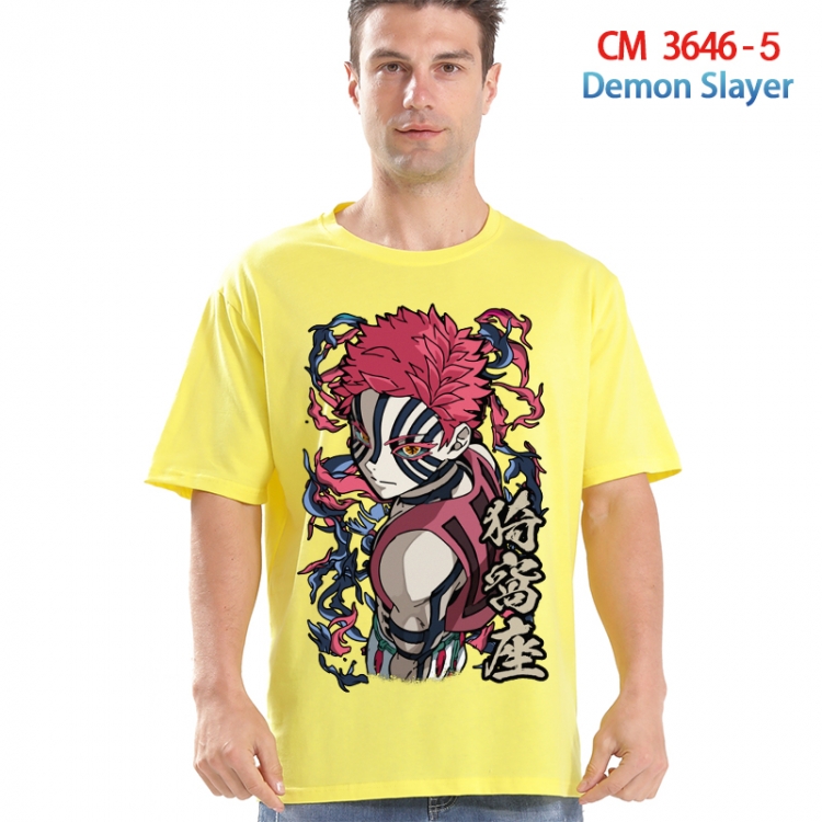 Demon Slayer Kimets Printed short-sleeved cotton T-shirt from S to 4XL  3646-5