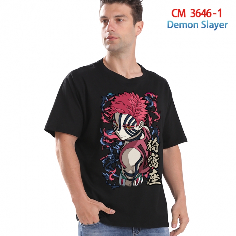 Demon Slayer Kimets Printed short-sleeved cotton T-shirt from S to 4XL 3646-1