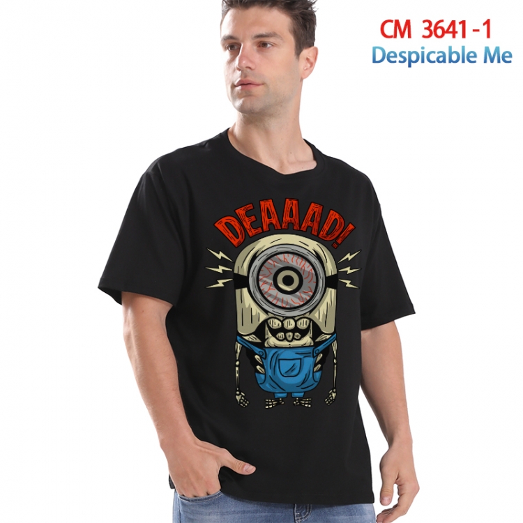 Despicable Me Printed short-sleeved cotton T-shirt from S to 4XL 3641-1