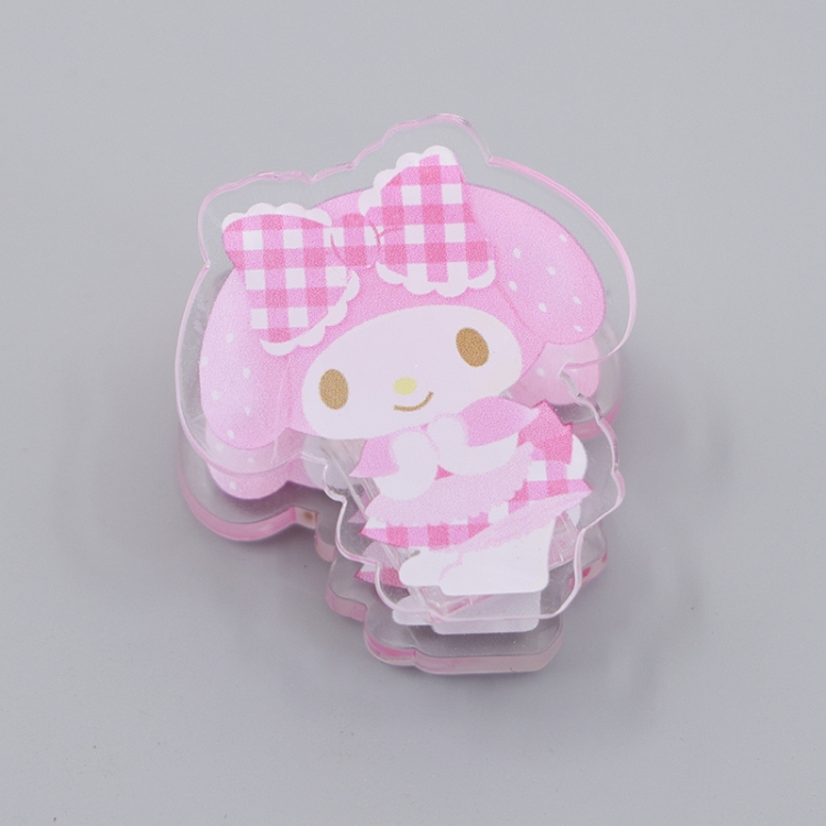 sanrio Cartoon acrylic book clip creative multifunctional clip  price for 10 pcs F169