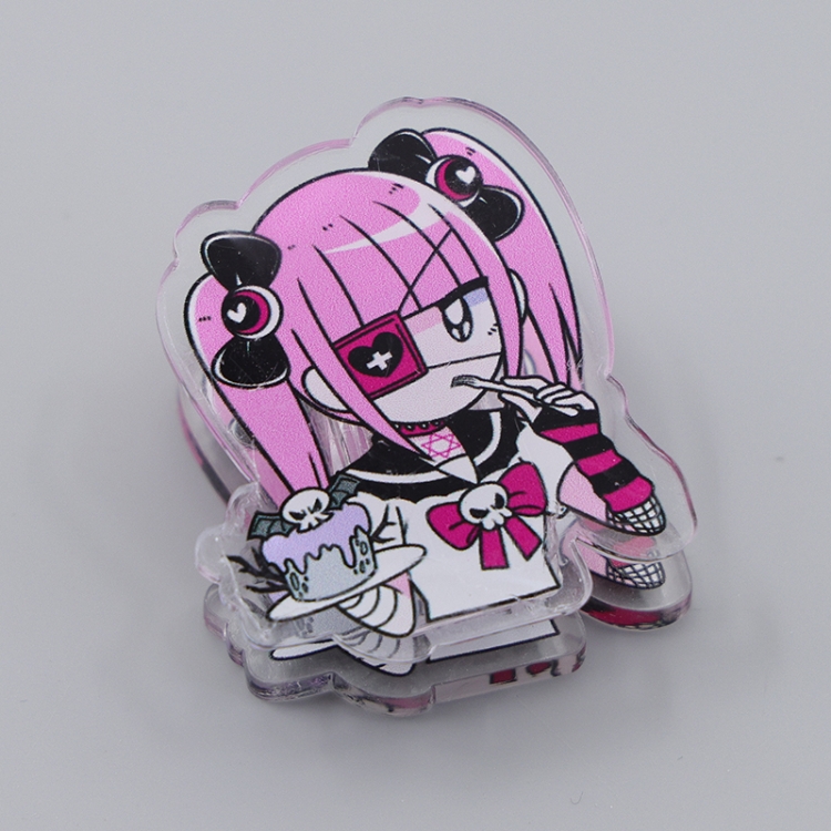 Mine girl Cartoon acrylic book clip creative multifunctional clip  price for 10 pcs F190