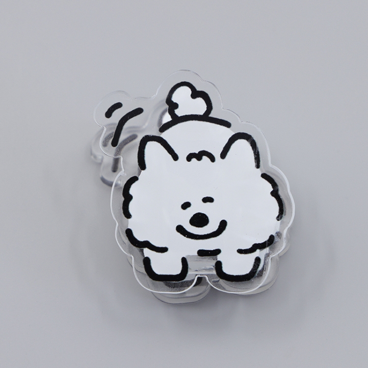 Maltese Cartoon acrylic book clip creative multifunctional clip  price for 10 pcs F209