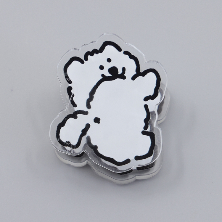 Maltese Cartoon acrylic book clip creative multifunctional clip  price for 10 pcs F203