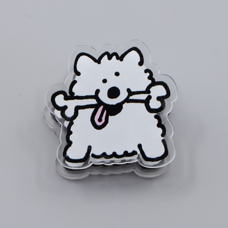 Maltese Cartoon acrylic book clip creative multifunctional clip  price for 10 pcs F197