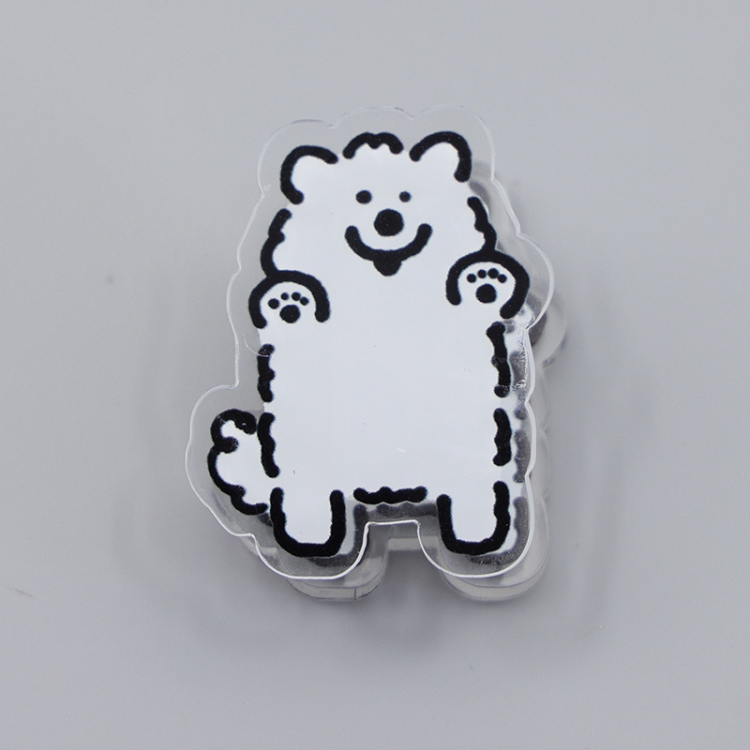 Maltese Cartoon acrylic book clip creative multifunctional clip  price for 10 pcs F201