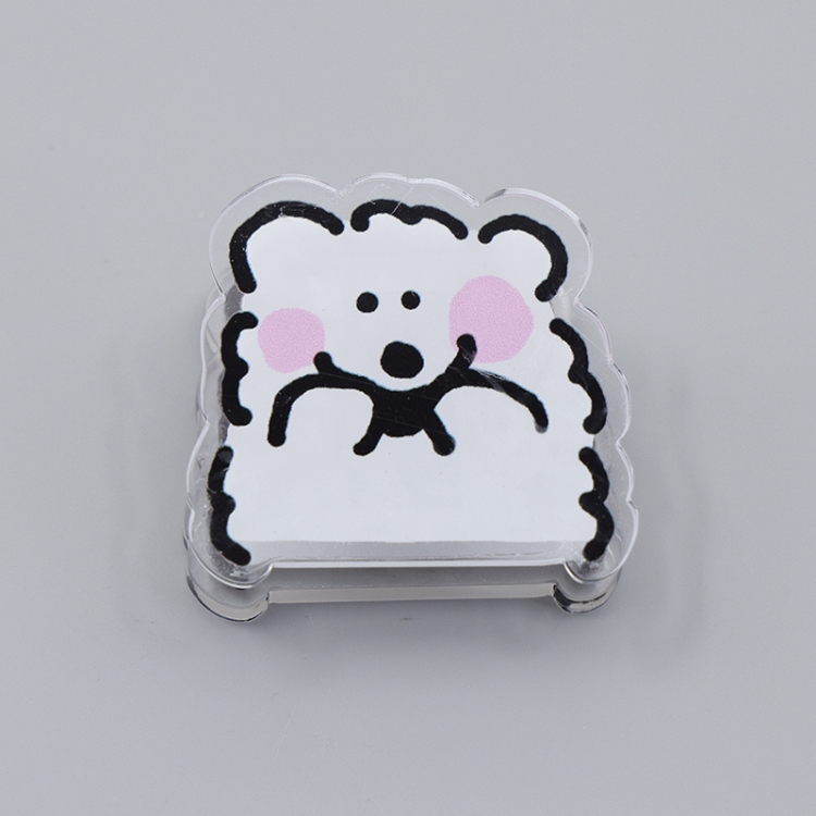 Maltese Cartoon acrylic book clip creative multifunctional clip  price for 10 pcs F204