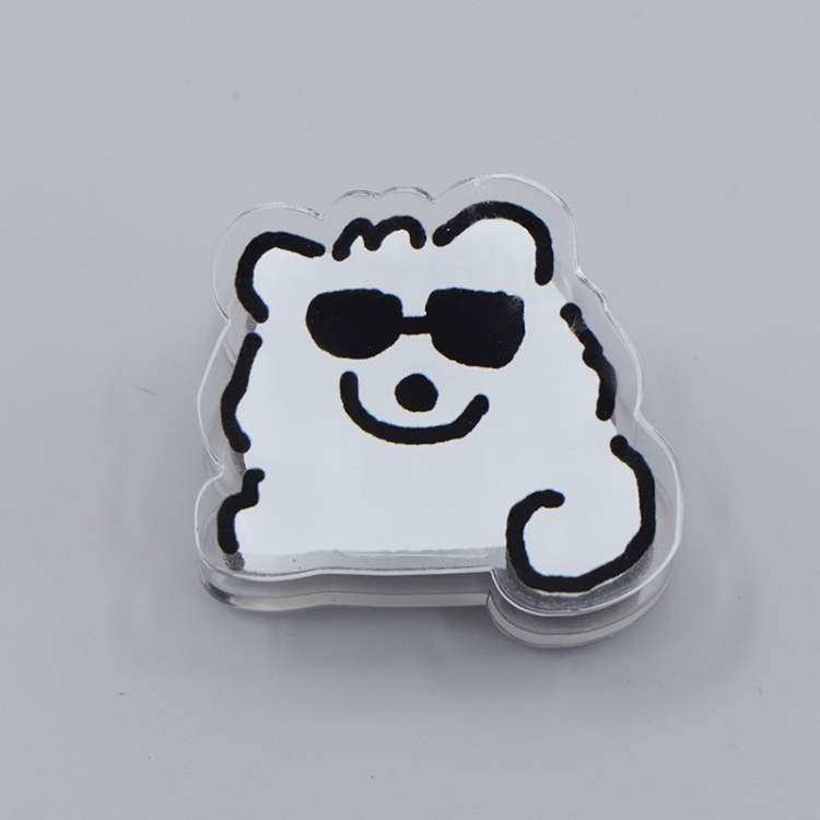 Maltese Cartoon acrylic book clip creative multifunctional clip  price for 10 pcs F199