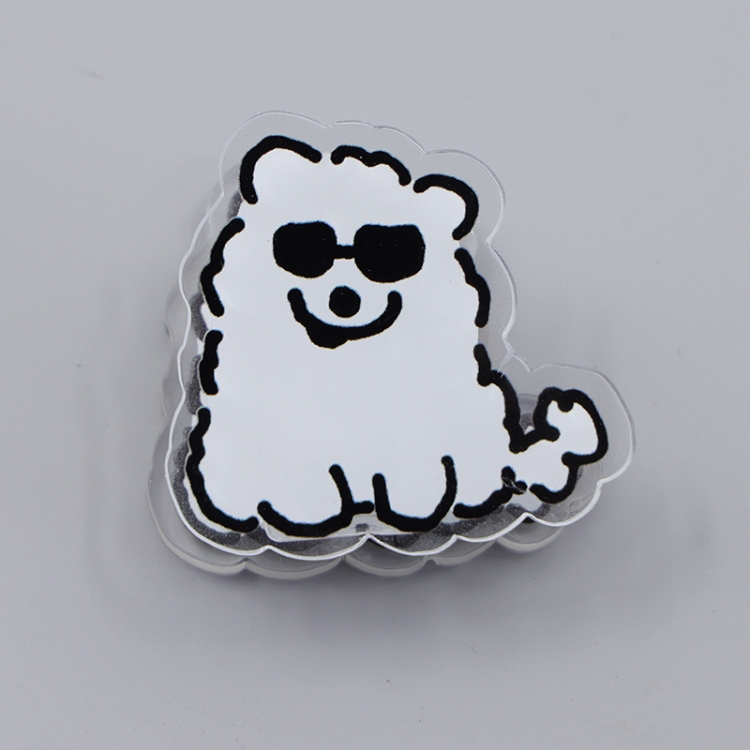 Maltese Cartoon acrylic book clip creative multifunctional clip  price for 10 pcs F205