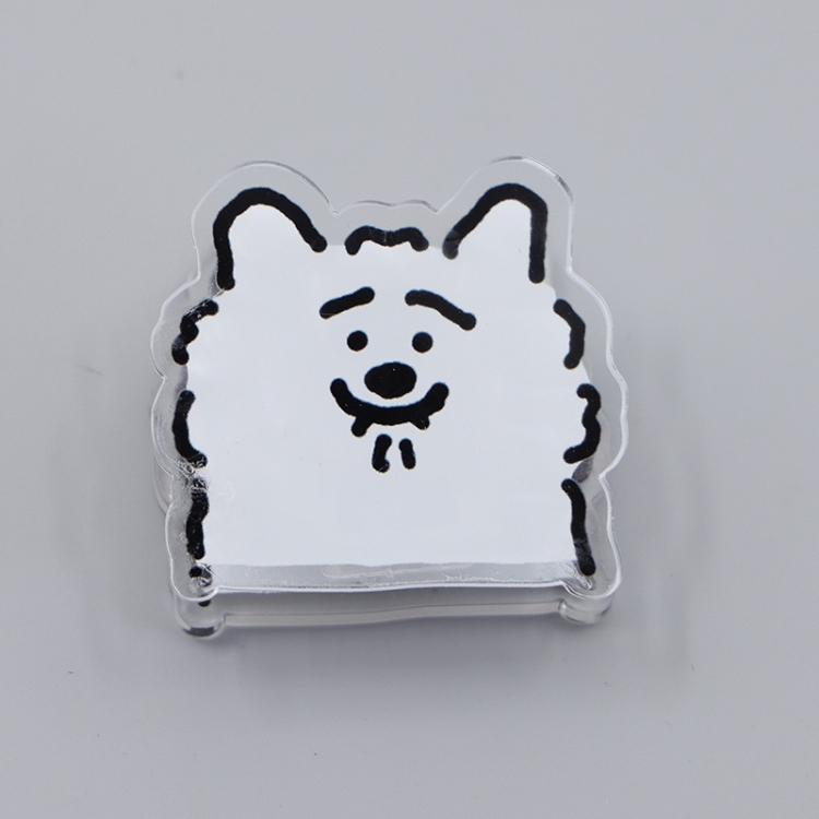 Maltese Cartoon acrylic book clip creative multifunctional clip  price for 10 pcs F207