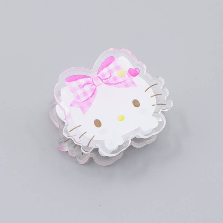 Hellokitty Cartoon acrylic book clip creative multifunctional clip  price for 10 pcs F235