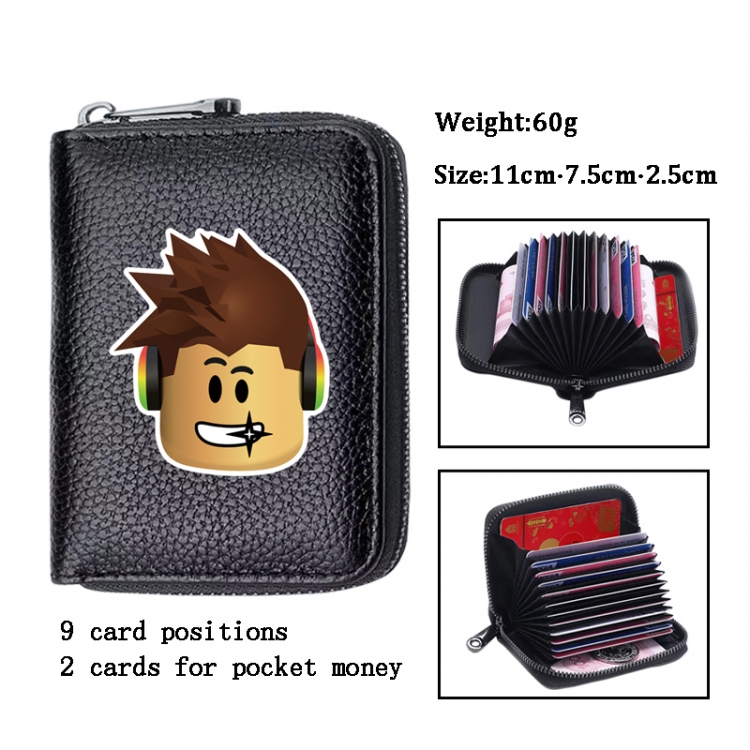 Roblox Anime PU change bag card holder 11x7.5x2.5cm 60G