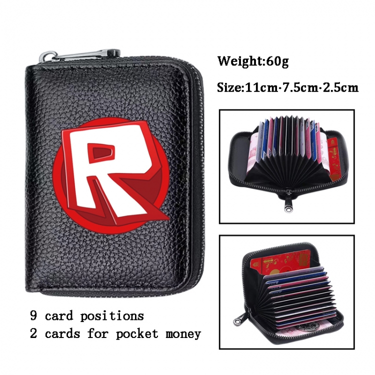 Roblox Anime PU change bag card holder 11x7.5x2.5cm 60G