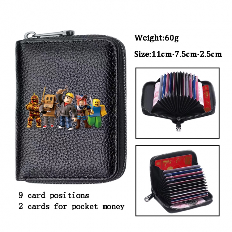 Roblox Anime PU change bag card holder 11x7.5x2.5cm 60G