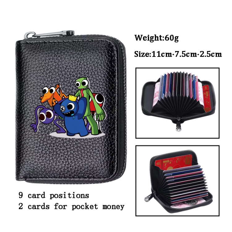 Rainbow Friend Anime PU change bag card holder 11x7.5x2.5cm 60G