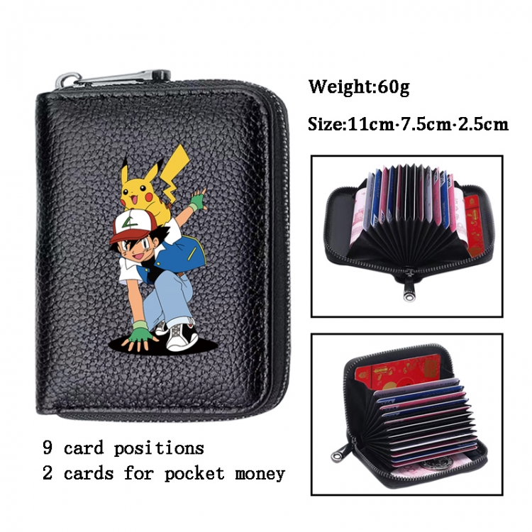 Pokemon Anime PU change bag card holder 11x7.5x2.5cm 60G