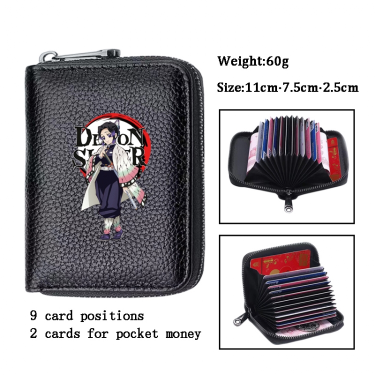 Demon Slayer Kimets Anime PU change bag card holder 11x7.5x2.5cm 60G