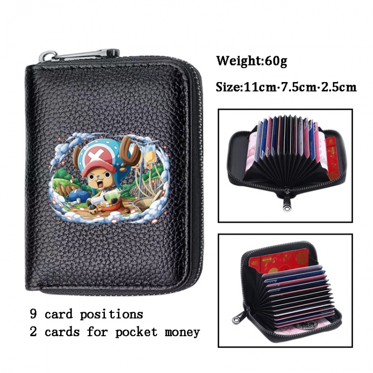 One Piece Anime PU change bag card holder 11x7.5x2.5cm 60G