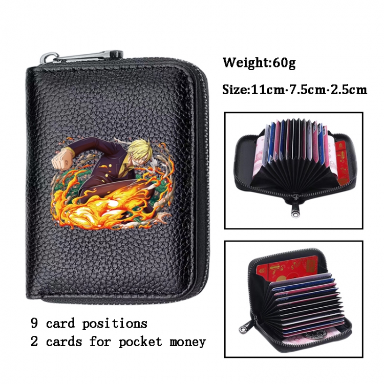 One Piece Anime PU change bag card holder 11x7.5x2.5cm 60G