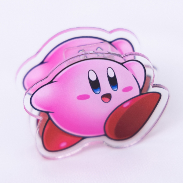 Kirby Cartoon acrylic book clip creative multifunctional clip  price for 10 pcs F443