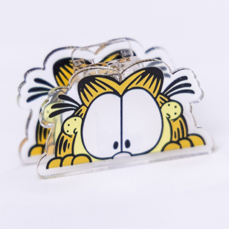 Garfield Cartoon acrylic book clip creative multifunctional clip  price for 10 pcs F403