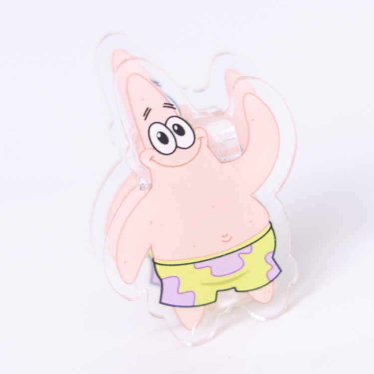 SpongeBob Cartoon acrylic book clip creative multifunctional clip  price for 10 pcs F340