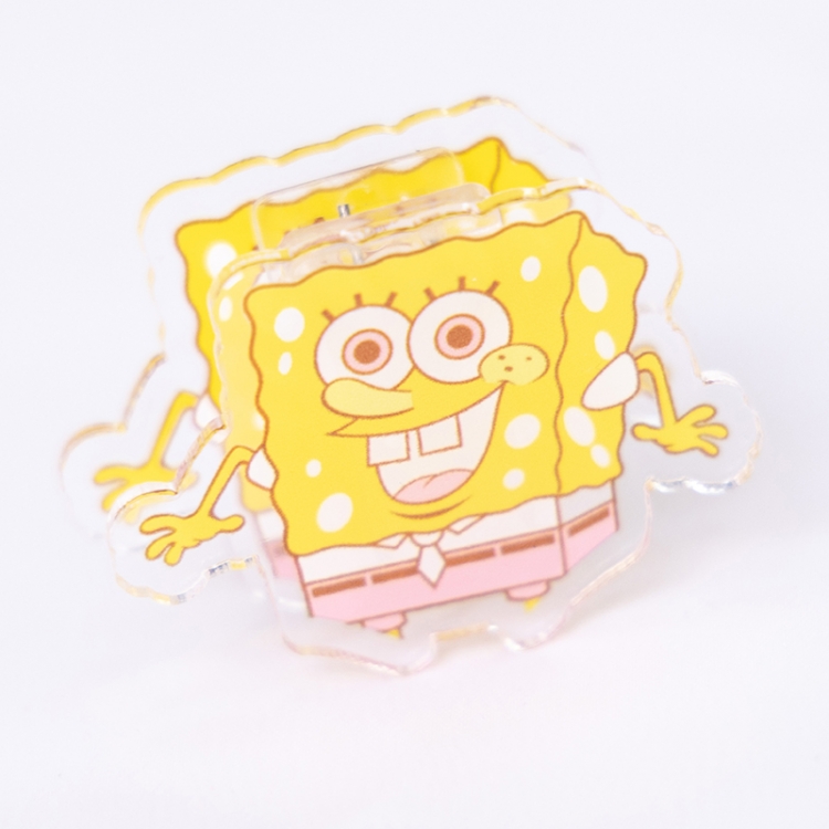 SpongeBob Cartoon acrylic book clip creative multifunctional clip  price for 10 pcs F341