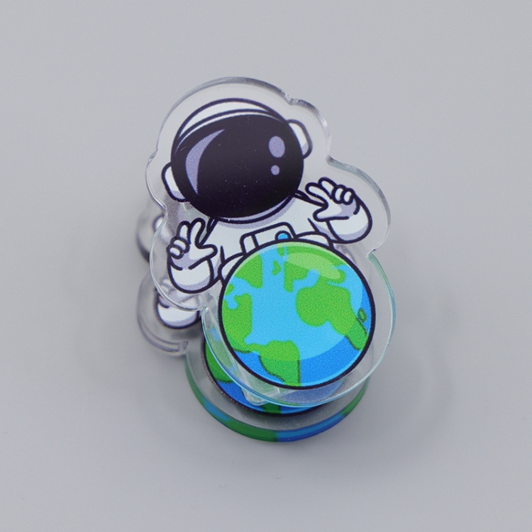 Outer Space Astronauts Cartoon acrylic book clip creative multifunctional clip  price for 10 pcs F326