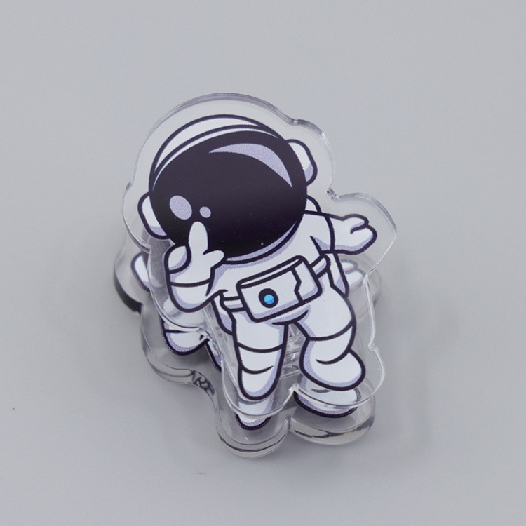 Outer Space Astronauts Cartoon acrylic book clip creative multifunctional clip  price for 10 pcs F329