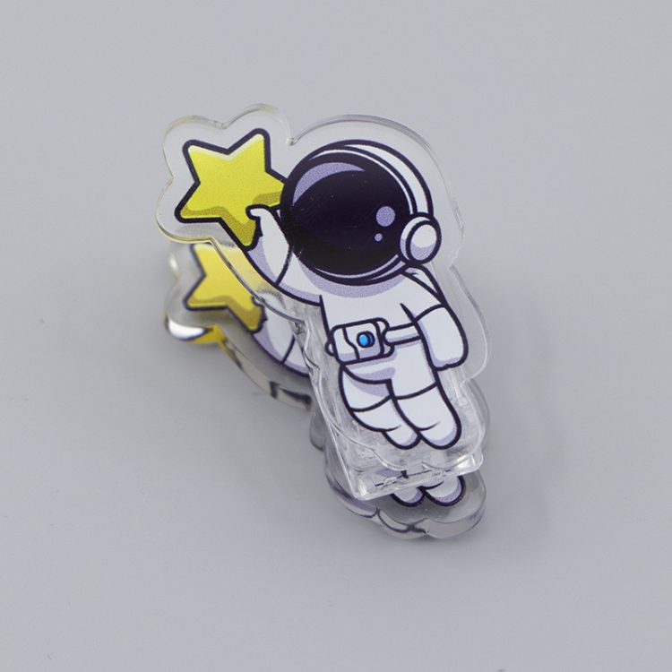 Outer Space Astronauts Cartoon acrylic book clip creative multifunctional clip  price for 10 pcs F331