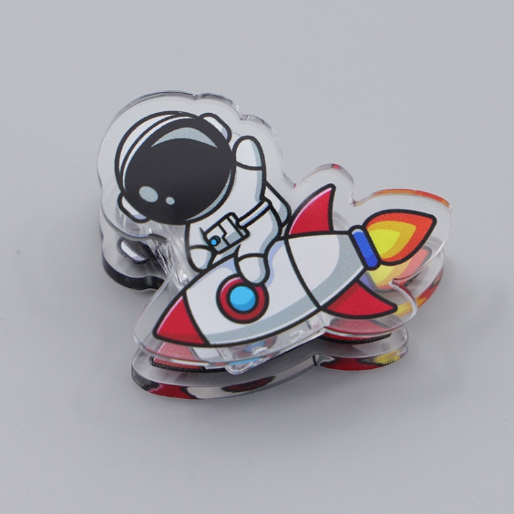 Outer Space Astronauts Cartoon acrylic book clip creative multifunctional clip  price for 10 pcs F334