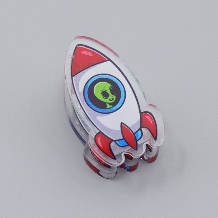 Outer Space Astronauts Cartoon acrylic book clip creative multifunctional clip  price for 10 pcs F325