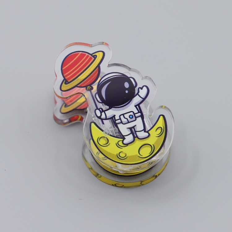 Outer Space Astronauts Cartoon acrylic book clip creative multifunctional clip  price for 10 pcs F336