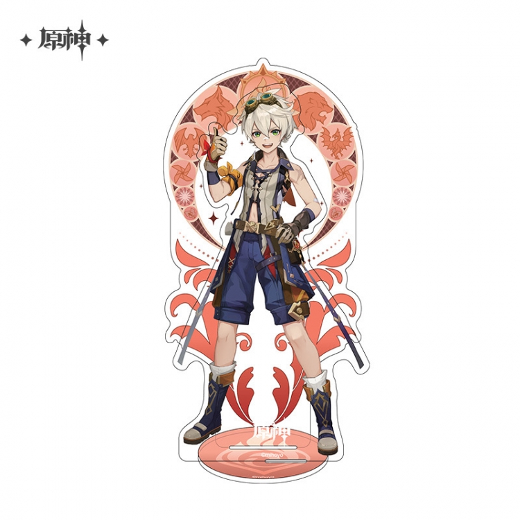 Genshin Impact Anime characters Double Insert Style acrylic Standing Plates Keychain 15m