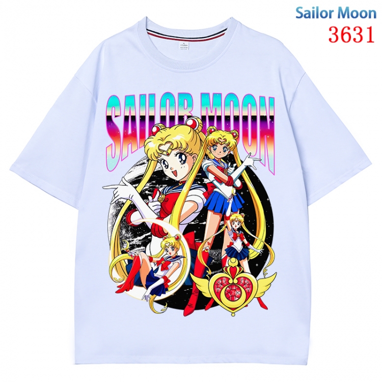 sailormoon  Anime Pure Cotton Short Sleeve T-shirt Direct Spray Technology from S to 4XL  CMY-3631-1