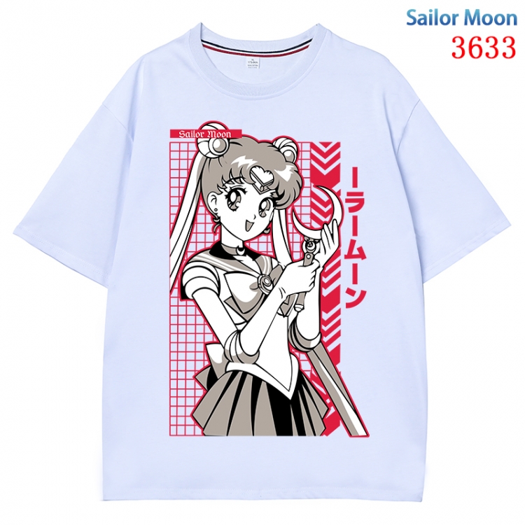 sailormoon  Anime Pure Cotton Short Sleeve T-shirt Direct Spray Technology from S to 4XL  CMY-3633-1