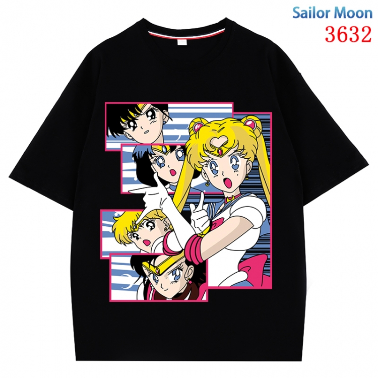sailormoon  Anime Pure Cotton Short Sleeve T-shirt Direct Spray Technology from S to 4XL CMY-3632-2