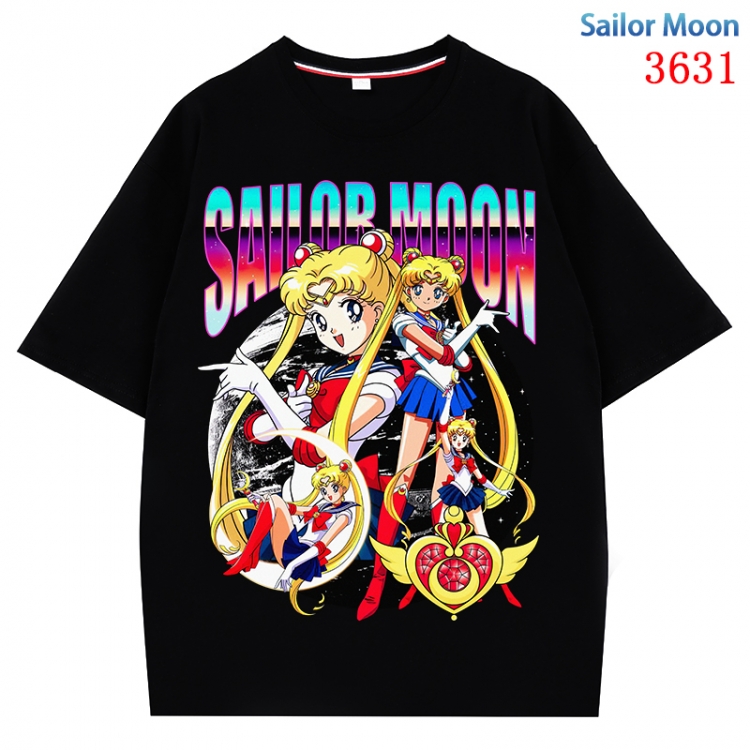 sailormoon  Anime Pure Cotton Short Sleeve T-shirt Direct Spray Technology from S to 4XL CMY-3631-2