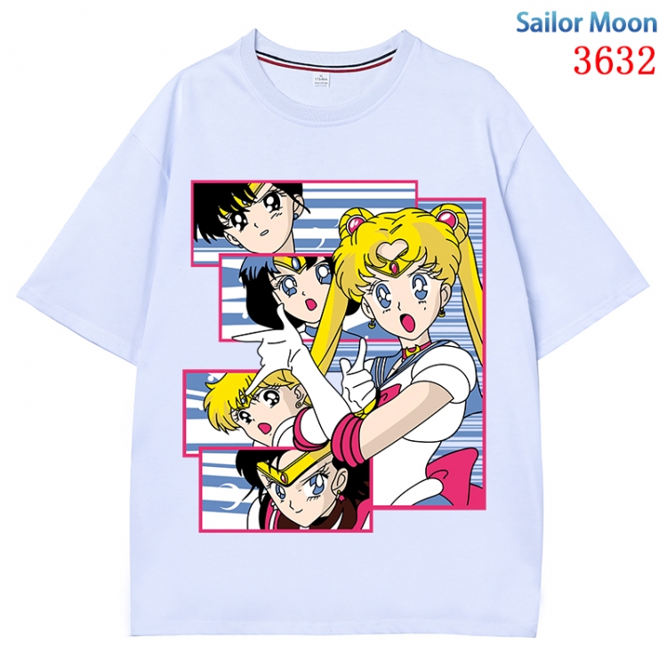 sailormoon  Anime Pure Cotton Short Sleeve T-shirt Direct Spray Technology from S to 4XL CMY-3632-1