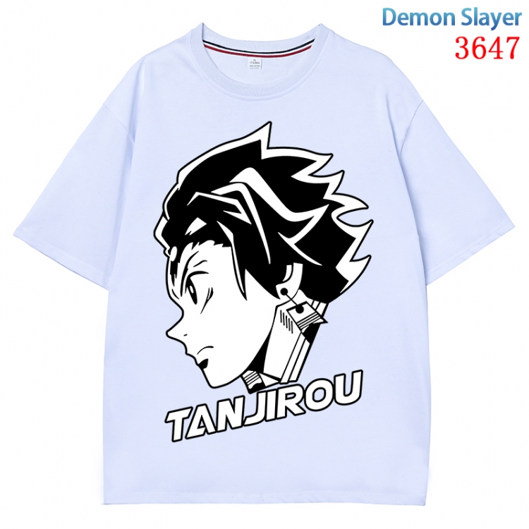 Demon Slayer Kimets  Anime Pure Cotton Short Sleeve T-shirt Direct Spray Technology from S to 4XL  CMY-3647-1