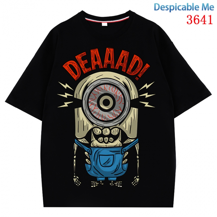 Despicable Me  Anime Pure Cotton Short Sleeve T-shirt Direct Spray Technology from S to 4XL CMY-3641-2