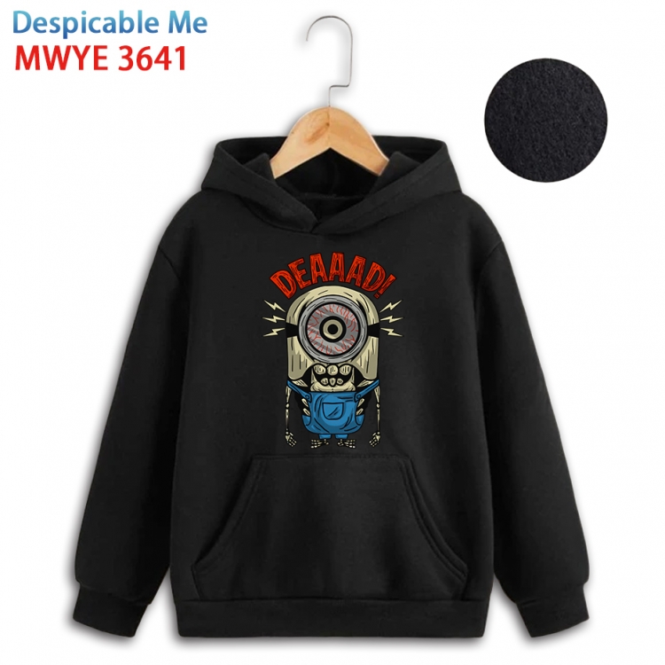 Despicable Me Anime surrounding childrens pure cotton patch pocket hoodie 80 90 100 110 120 130 140 for children WYE-364