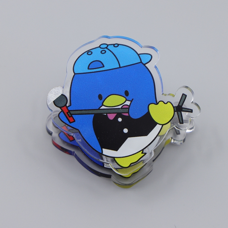 Sam Penguin Cartoon acrylic book clip creative multifunctional clip  price for 10 pcs F277