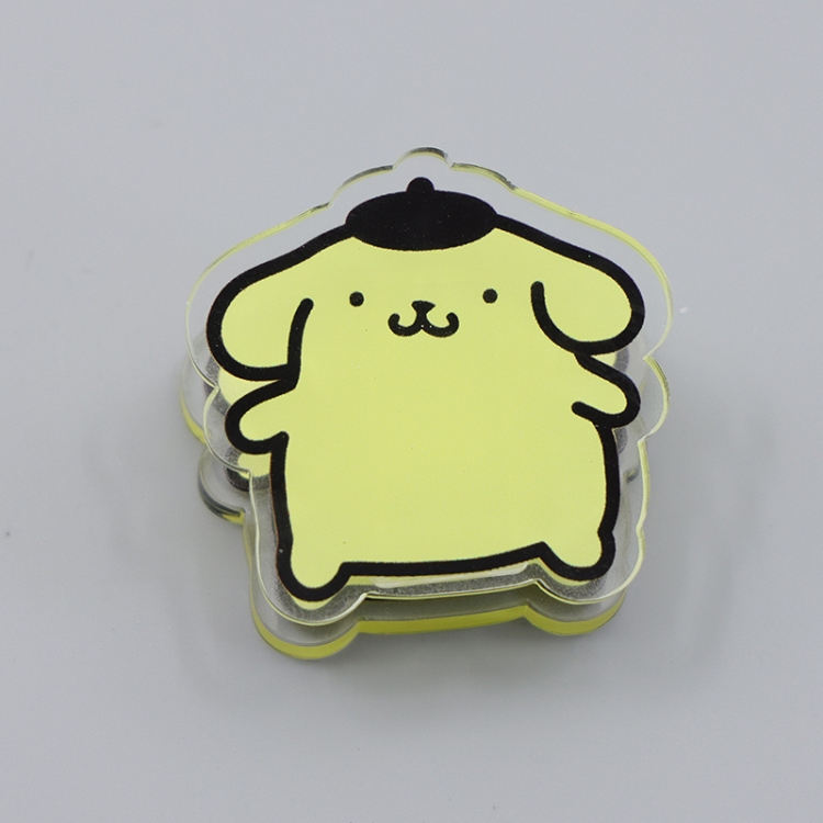 Purin Cartoon acrylic book clip creative multifunctional clip  price for 10 pcs F262