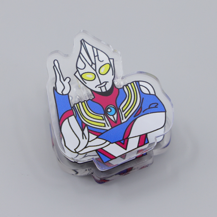 Ultraman Cartoon acrylic book clip creative multifunctional clip  price for 10 pcs F255